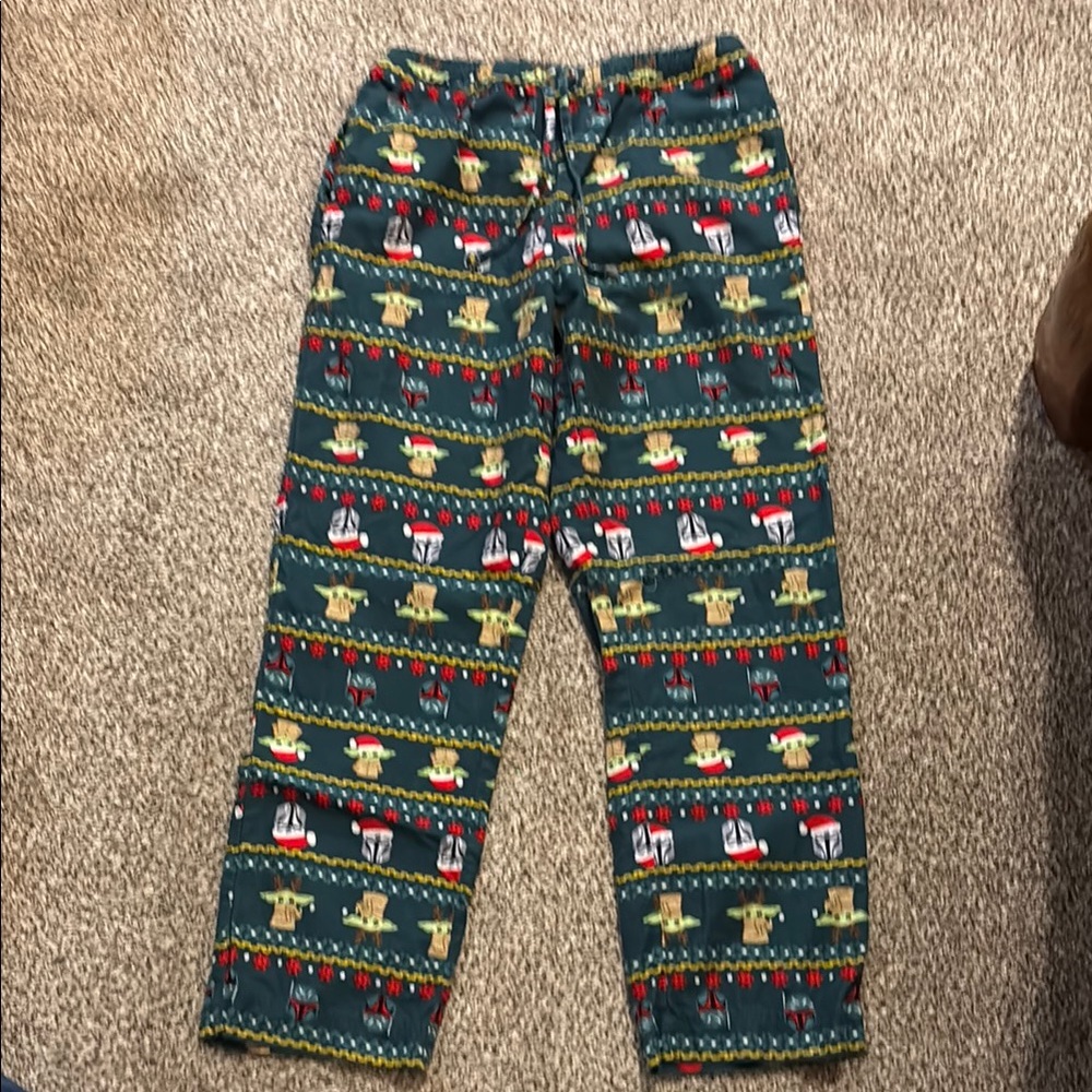 Hanna Andersson Star Wars Flannel Festive Holiday Pajama Pants Sm Euc